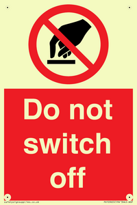 Do not switch off 